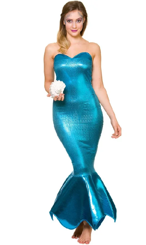 Ladies Book Week Sea Princess Mermaid Beauty Fancy Dress Costume
