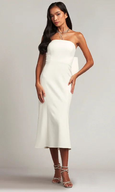 Tadashi Shoji BOS22808MD - Parmer Strapless Sheath Bow Back Dress