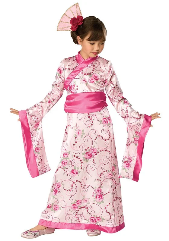Girls Asian Princess Geisha Japanese National Fancy Dress