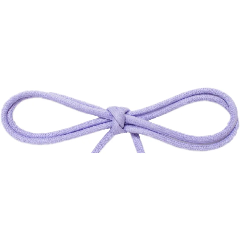 Waxed Cotton Thin Round 1/8" Dress Laces - Violet (2 Pair Pack) Shoelaces