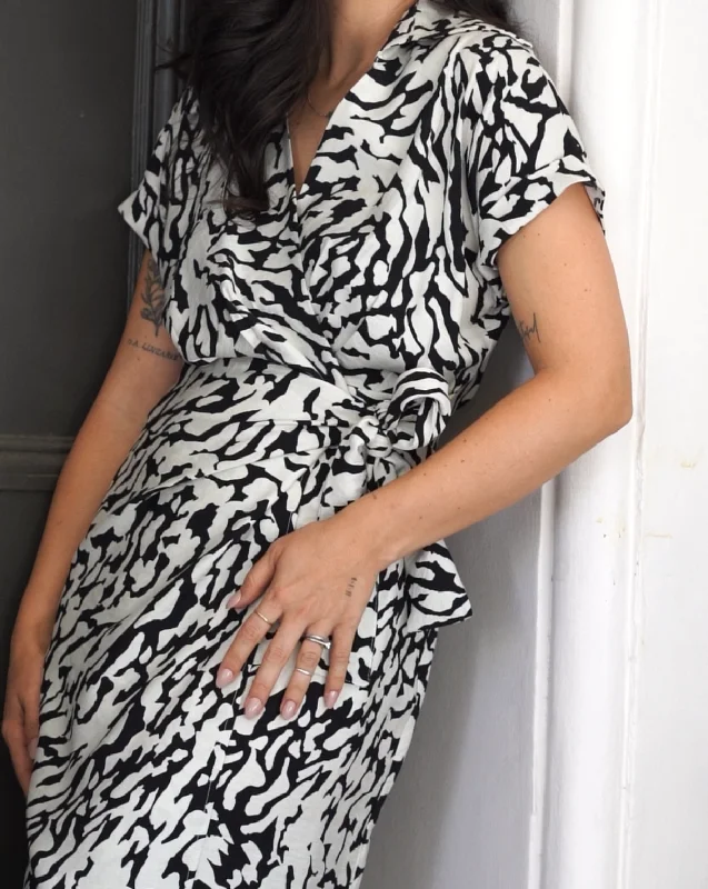 The Yvonne Dress | Black & White