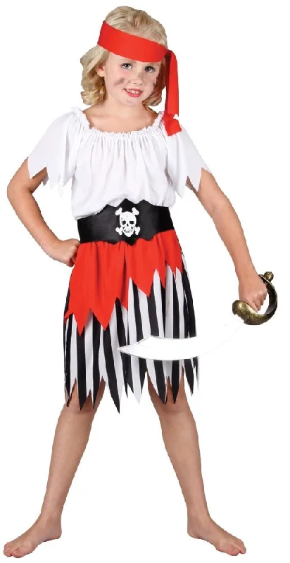 Girls High Seas Pirate Buccaneer Fancy Dress Costume