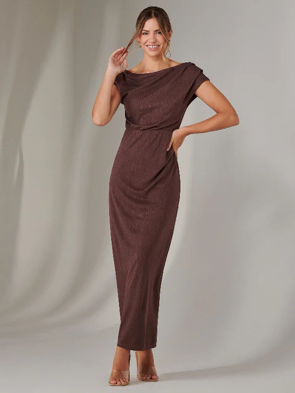 Asymmetrical Bodycon Midaxi Dress