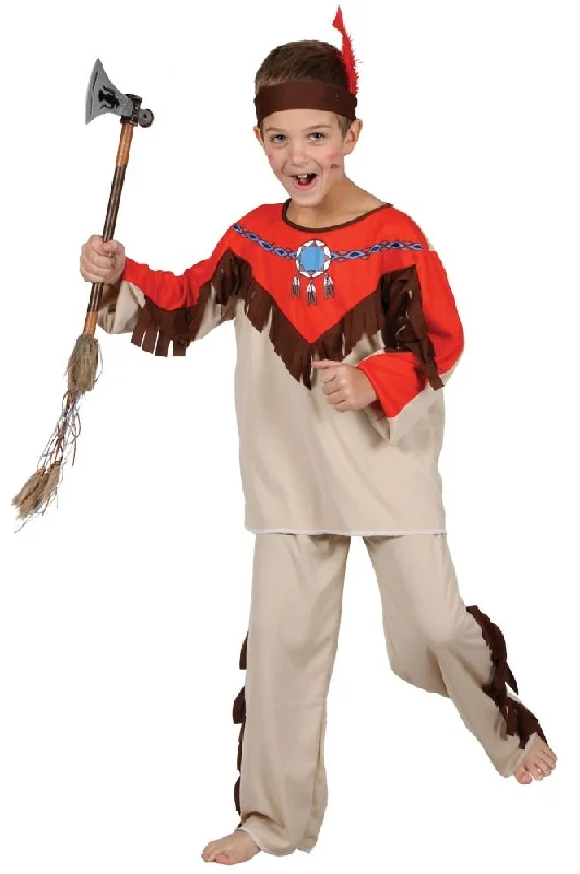 Boys Native Indian Cowboys & Indians Fancy Dress Costume