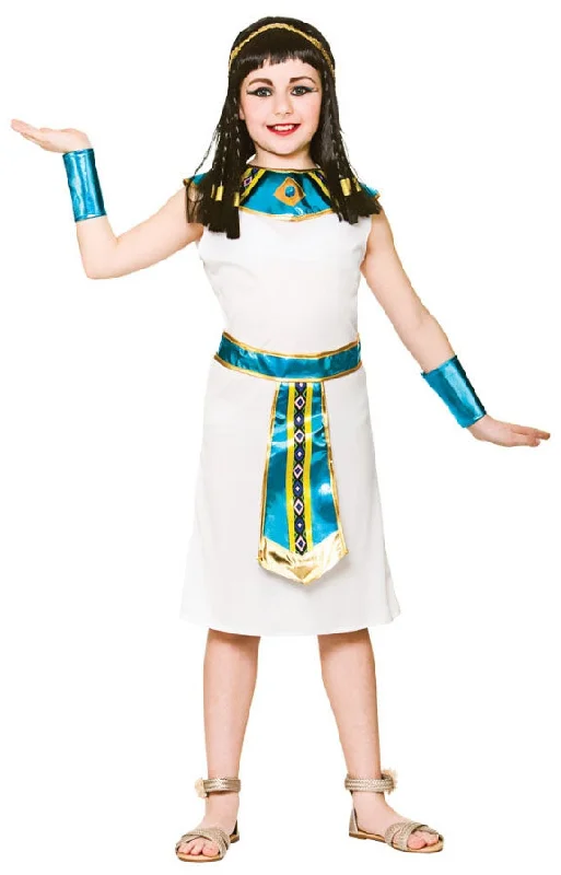 Girls Cleopatra Ancient Egyptian Queen Fancy Dress Costume