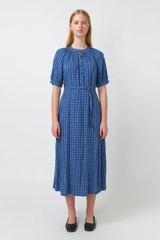Sylvester Shadow Dress - Blue