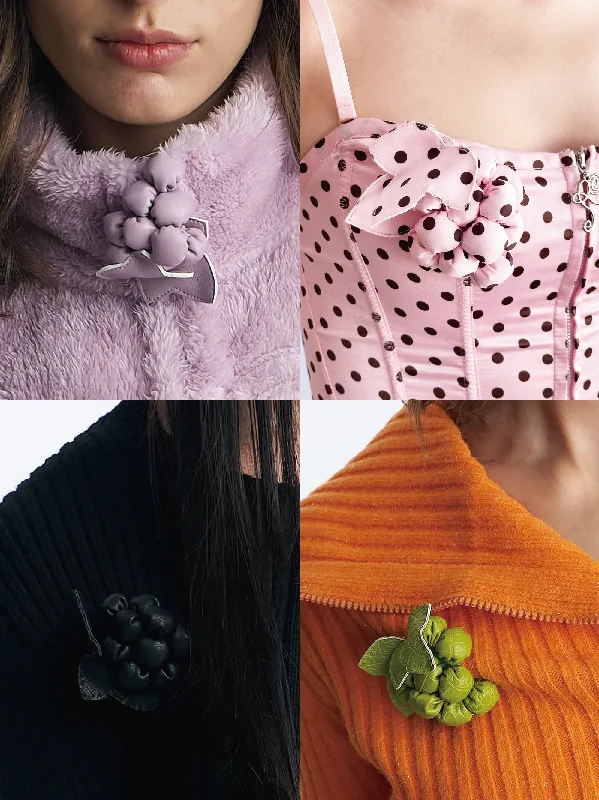 Nφdress X RoomSERVICE888 Grape Brooch