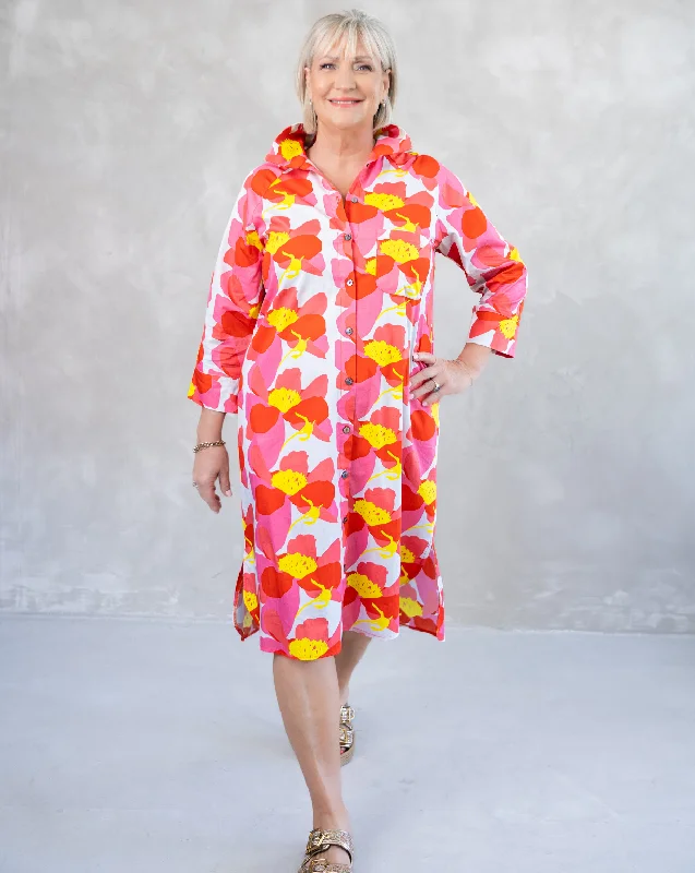 Olivia Dress | Bold Flowers