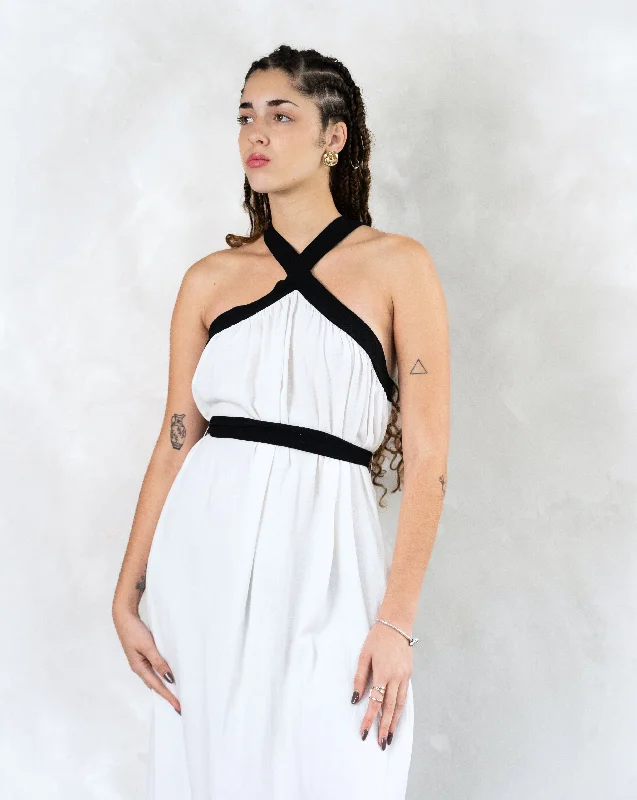 Dahlia Dress | White & Black