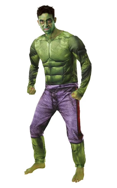 Men's Hulk Marvel Superhero Comic Book Fancy Dress Costume