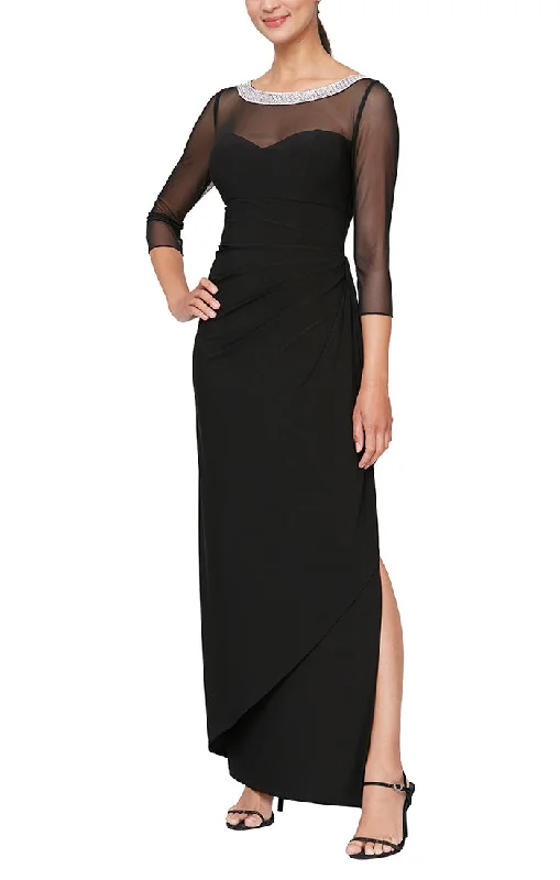 Alex Evenings 82351578 - Illusion Bodice Dress