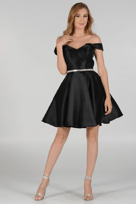 Poly USA 7948 - Off-Shoulder Embellished Dress