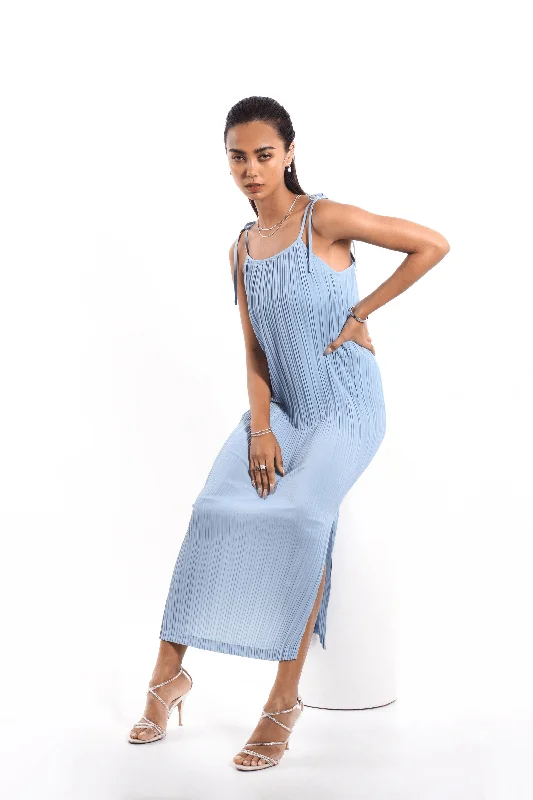 Dyane Pleated Dress With Spaghetti Strap