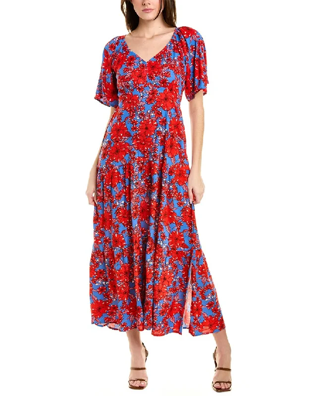 ANNA KAY Ottily Midi Dress Trendy Long Sleeve Midi Dress