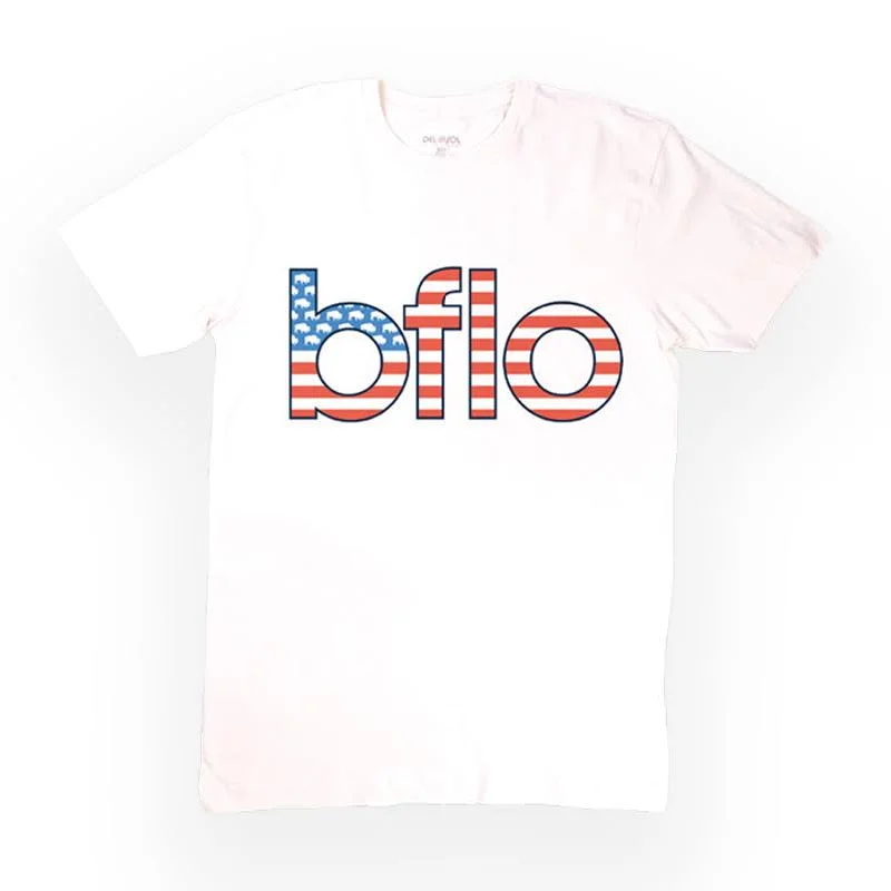 BFLO With Flag Design UV Color Changing Short Sleeve Shirt Fashionable Draped Short Sleeve BFLO With Flag Design UV Color Changing Short Sleeve Shirt Fashionable Draped Short Sleeve