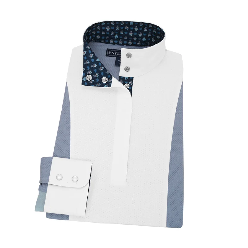 Essex Classics Ladies Hippos Coming and Going "Luna" Performance Show Shirt Casual Button-Down Short Shirt Essex Classics Ladies Hippos Coming and Going "Luna" Performance Show Shirt Casual Button-Down Short Shirt