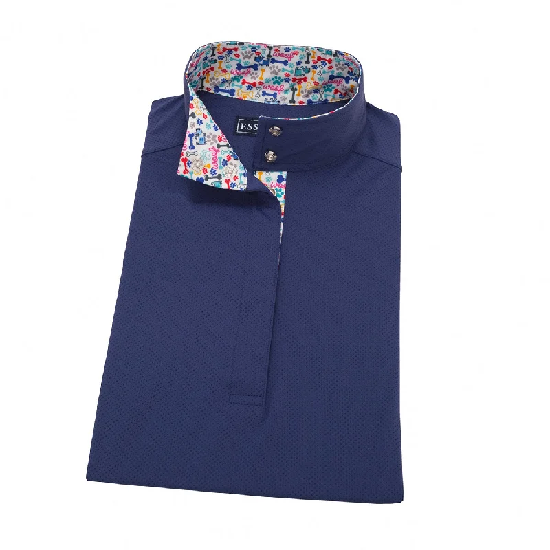 Essex Classics Ladies Danny & Ron’s “Dusk” Navy Performance Show Shirt Casual Boxy Short Shirt Essex Classics Ladies Danny & Ron’s “Dusk” Navy Performance Show Shirt Casual Boxy Short Shirt