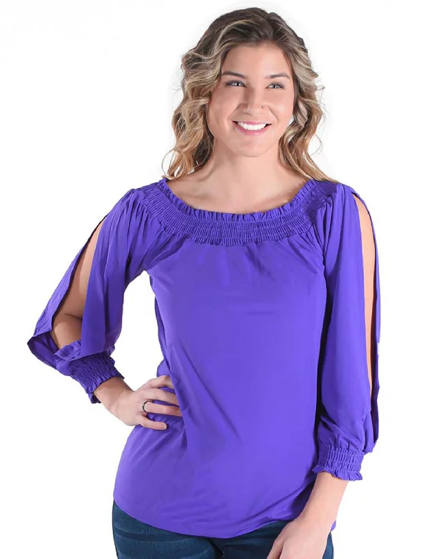 Cowgirl Tuff Womens Cooling UPF Button Up Purple Nylon L/S Shirt Comfortable Fitted Short Sleeve Cowgirl Tuff Womens Cooling UPF Button Up Purple Nylon L/S Shirt Comfortable Fitted Short Sleeve