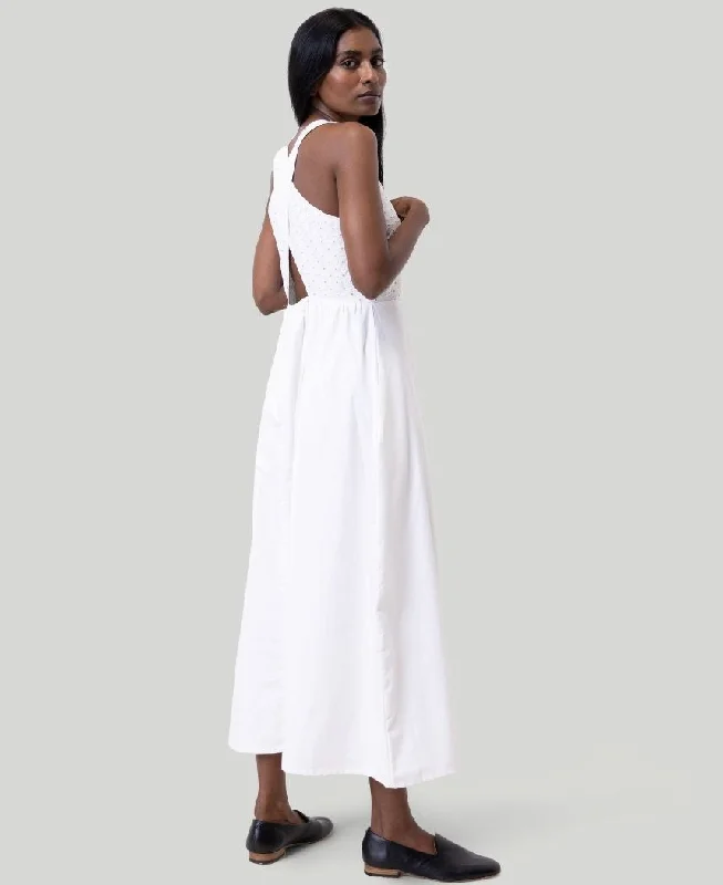 Cross Back Midi Dress Fashionable Shift Midi Dress