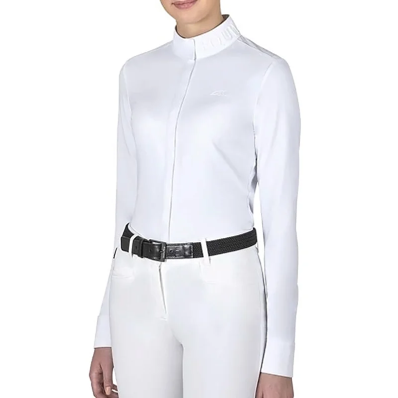 Equiline Women's CenteC Long Sleeve Show Shirt Trendy Summer Short Sleeve