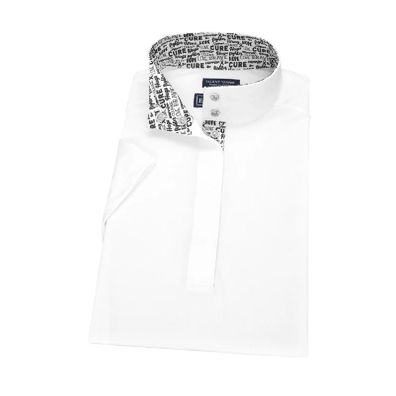 Essex Classics Ladies Stay Strong Talent Yarn Straight Collar Short Sleeve Show Shirt Relaxed Cotton Short Blouse Essex Classics Ladies Stay Strong Talent Yarn Straight Collar Short Sleeve Show Shirt Relaxed Cotton Short Blouse
