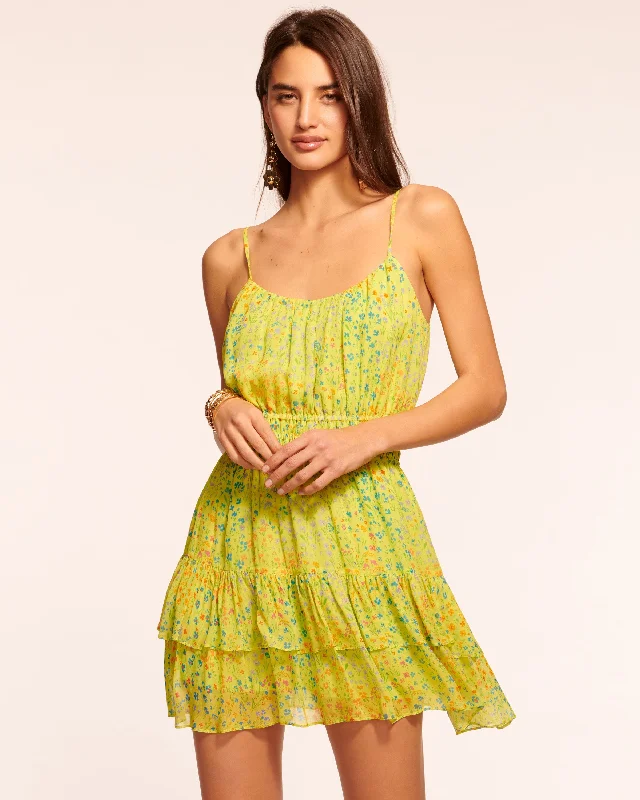 Gwen Ruffle Mini Dress Classic Casual Mini Dress