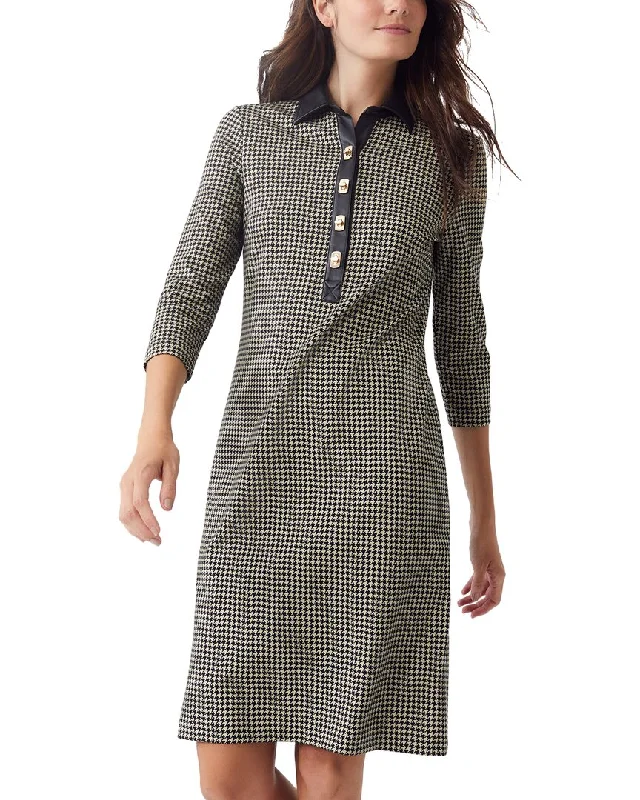 J.McLaughlin Falcon Mini Dress Fashionable Button-Front Mini Dress