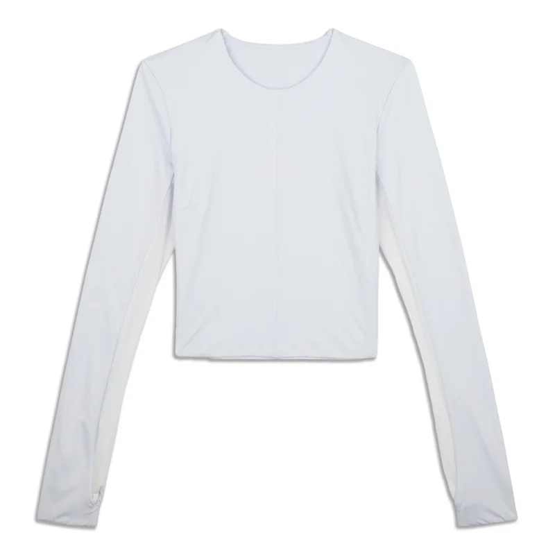 Tight-Fit Lined Long-Sleeve Shirt - Resale Relaxed Short Sleeve Tee