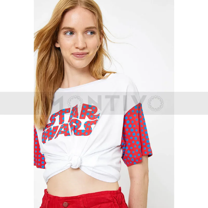 Star wars white tshirt Classic Short Sleeve Blouse