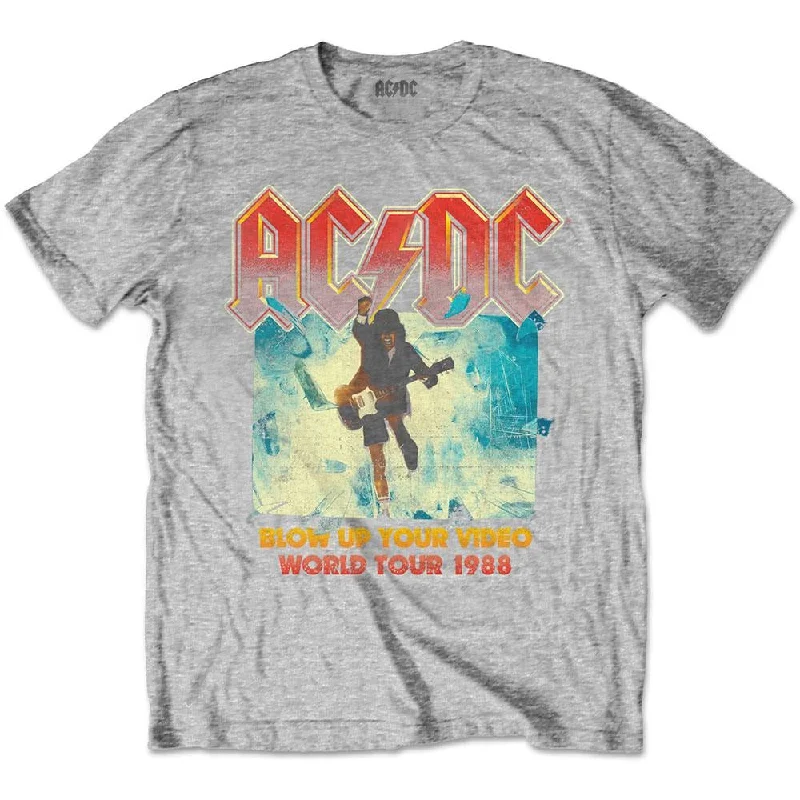 AC/DC Kids T-Shirt: Blow Up Your Video Mesh Fabric Canvas Fabric Denim Fabric