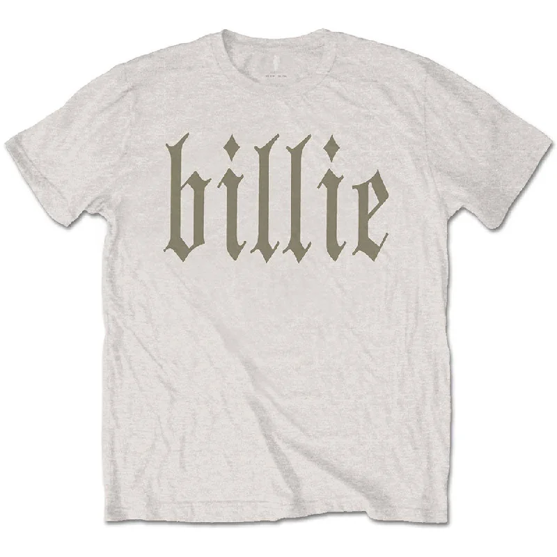 Billie Eilish | Official Band T-Shirt | Billie 5 (Back Print) Cashmere Blend Cotton Blend Poly Blend