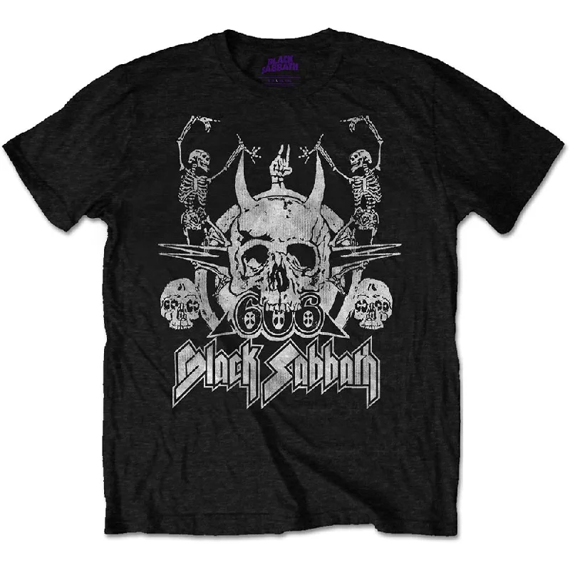 Black Sabbath | Official Band T-Shirt | Dancing Boxy Fit Fitted Loose