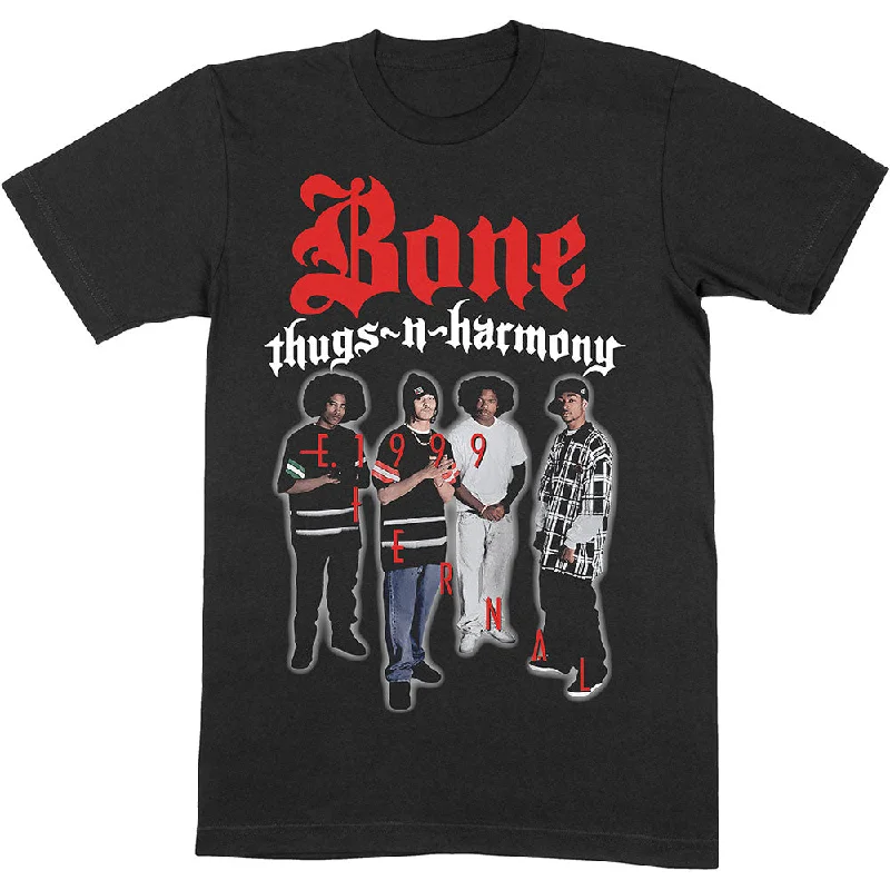 Bone Thugs-n-Harmony | Official Band T-Shirt | 1999 Striped Floral Plaid