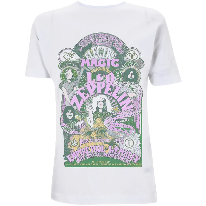 Led Zeppelin | Official Ladies T-shirt | Electric Magic Elasticated Padded Insulated Led Zeppelin | Official Ladies T-shirt | Electric Magic Elasticated Padded Insulated