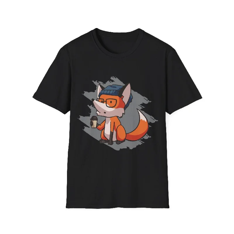 Curious Fox T-shirt Basic T-Shirt Crew Neck Short Sleeve