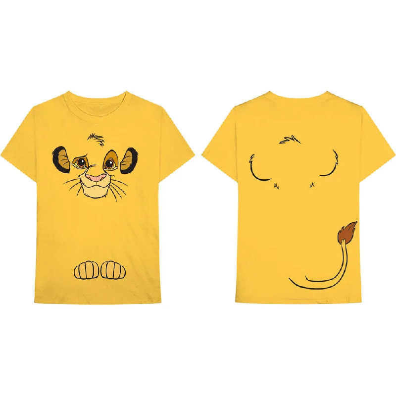 Disney | Official Band T-Shirt | Lion King Simba (Back Print) Jersey Fabric Tulle Fabric Batik Fabric