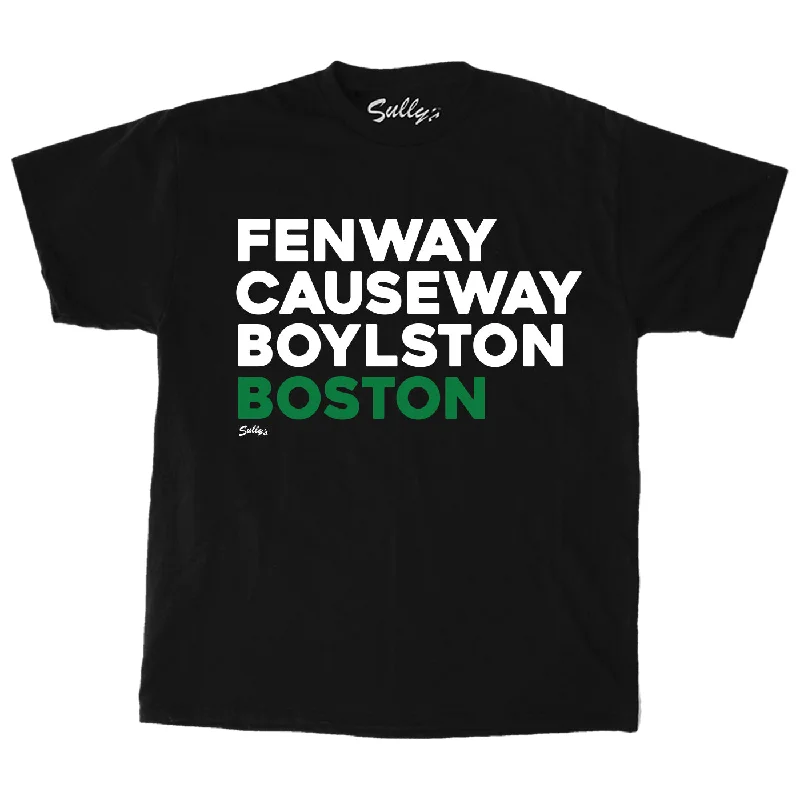 Fenway Causeway Boylston Boston - Basketball - T-Shirt Collared Crew Neck Turtle Neck Fenway Causeway Boylston Boston - Basketball - T-Shirt Collared Crew Neck Turtle Neck