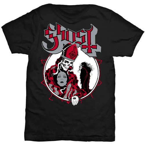 Ghost | Official Band T-Shirt | Hi-Red Possession Thin T-Shirt Open Front Quick Dry