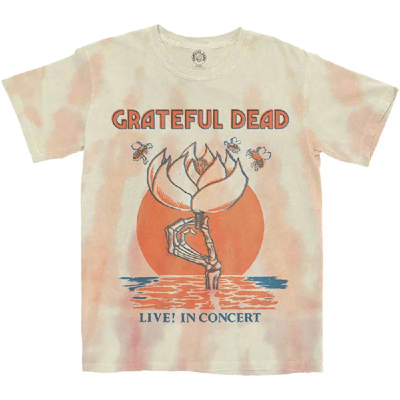 Grateful Dead | Official Band T-shirt | Sugar Magnolia (Dip-Dye) Spandex Blend Rayon Blend Denim Blend Grateful Dead | Official Band T-shirt | Sugar Magnolia (Dip-Dye) Spandex Blend Rayon Blend Denim Blend