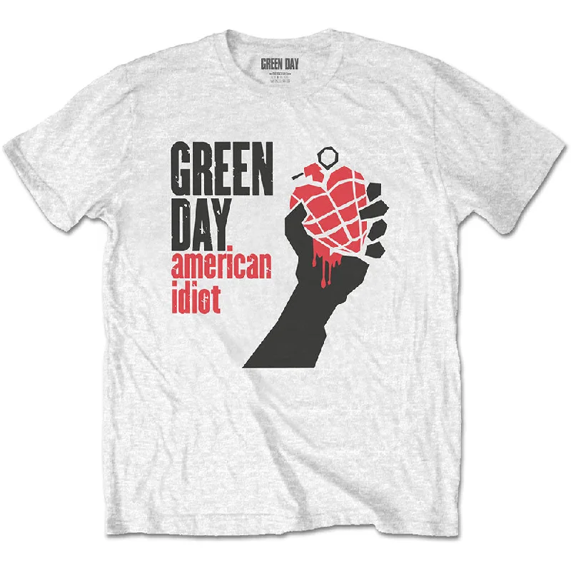 Green Day | Official Band T-Shirt | American Idiot Front Pockets Side Pockets Patch Pockets Green Day | Official Band T-Shirt | American Idiot Front Pockets Side Pockets Patch Pockets