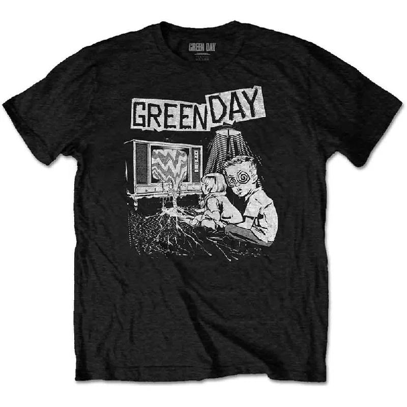 Green Day | Official Band T-shirt | TV Wasteland Mesh Blend Leather Blend Suede Blend Green Day | Official Band T-shirt | TV Wasteland Mesh Blend Leather Blend Suede Blend