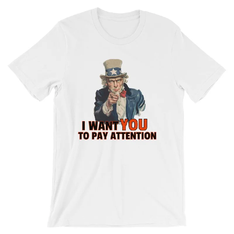 I Want You to Pay Attention, Funny History Teacher T-Shirt Mesh Blend Leather Blend Suede Blend