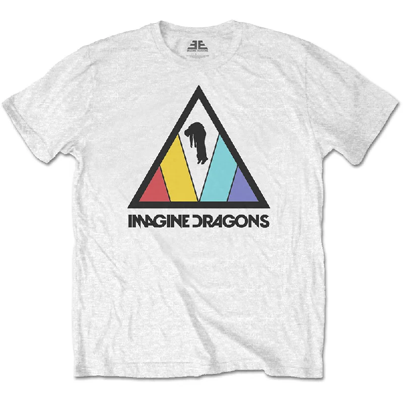 Imagine Dragons | Official Band T-Shirt | Triangle Logo Solid Print Embellished