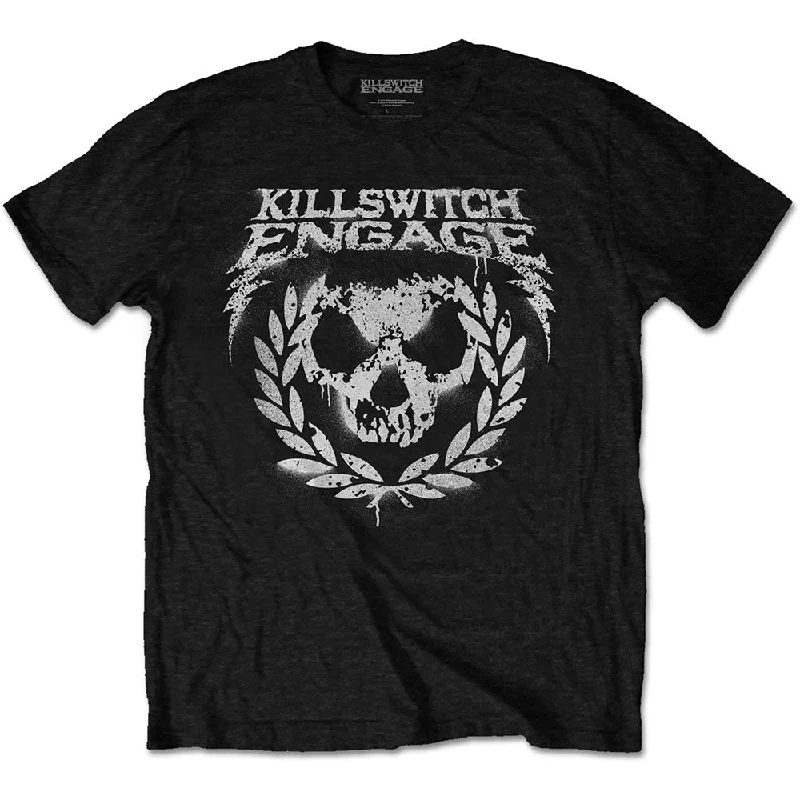 Killswitch Engage | Official Band T-Shirt | Skull Spraypaint Mesh Canvas Denim