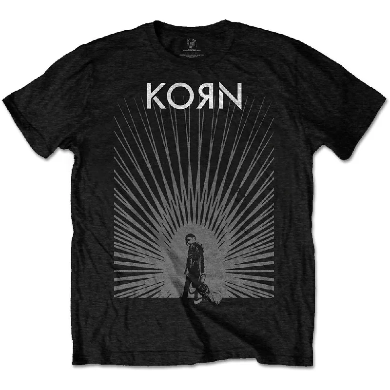 Korn | Official Band T-Shirt | Radiate Glow Rayon Velvet Corduroy