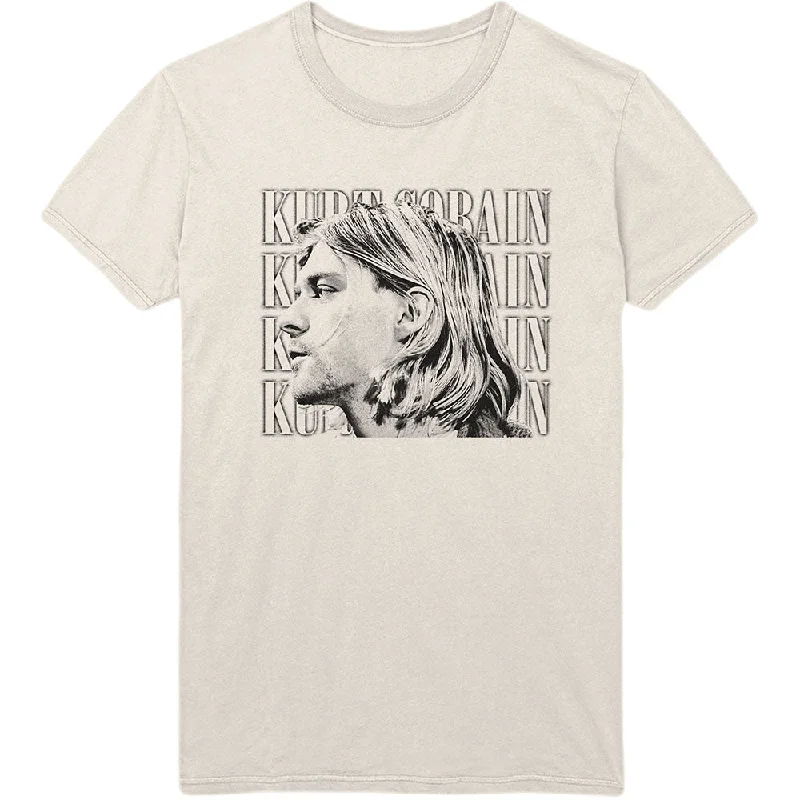 Kurt Cobain | Official Band T-Shirt | Contrast Profile Front Pockets Side Pockets Patch Pockets