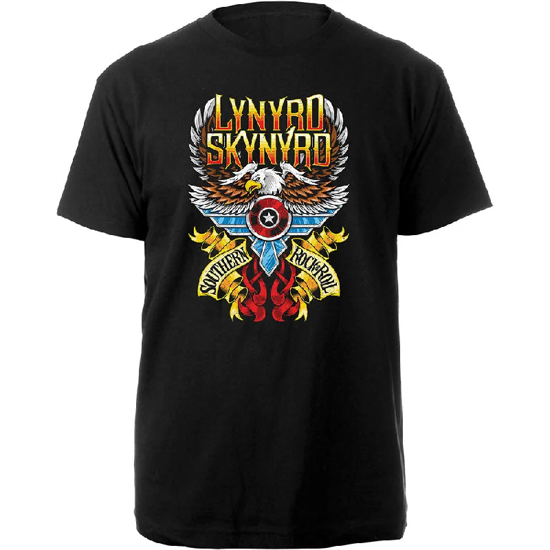 Lynyrd Skynyrd | Official Band T-Shirt | Southern Rock & Roll Chenille Blend Fleece Blend Nylon Blend