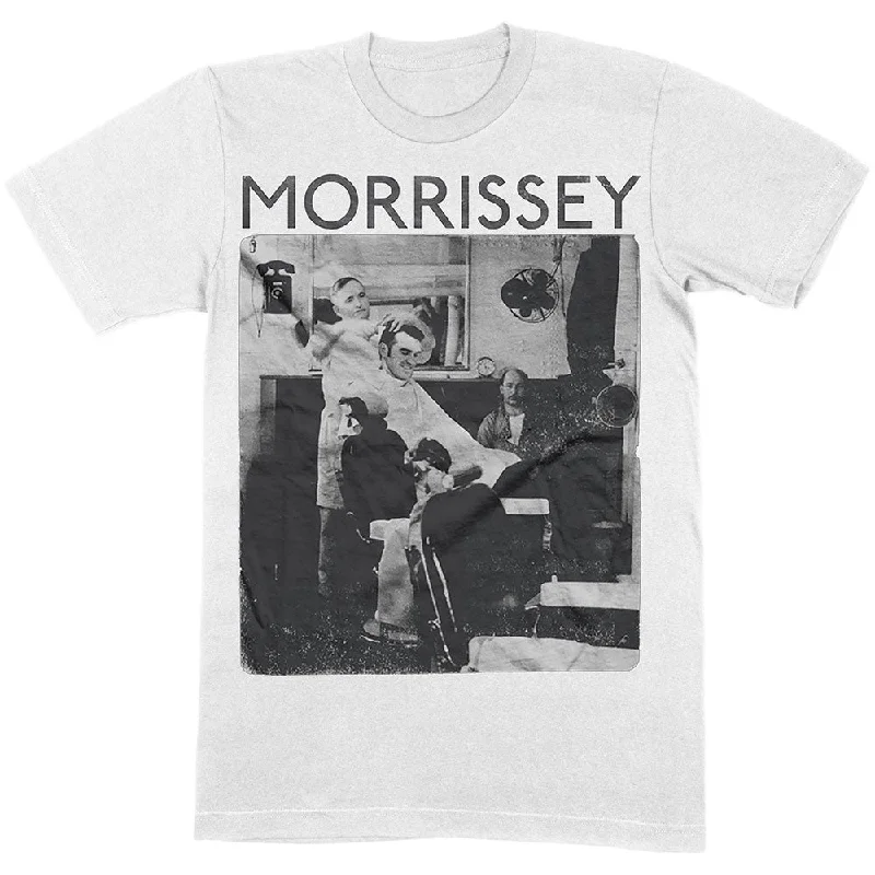 Morrissey | Official Band T-Shirt | Barber Shop Satin Blend Silk Blend Wool Blend