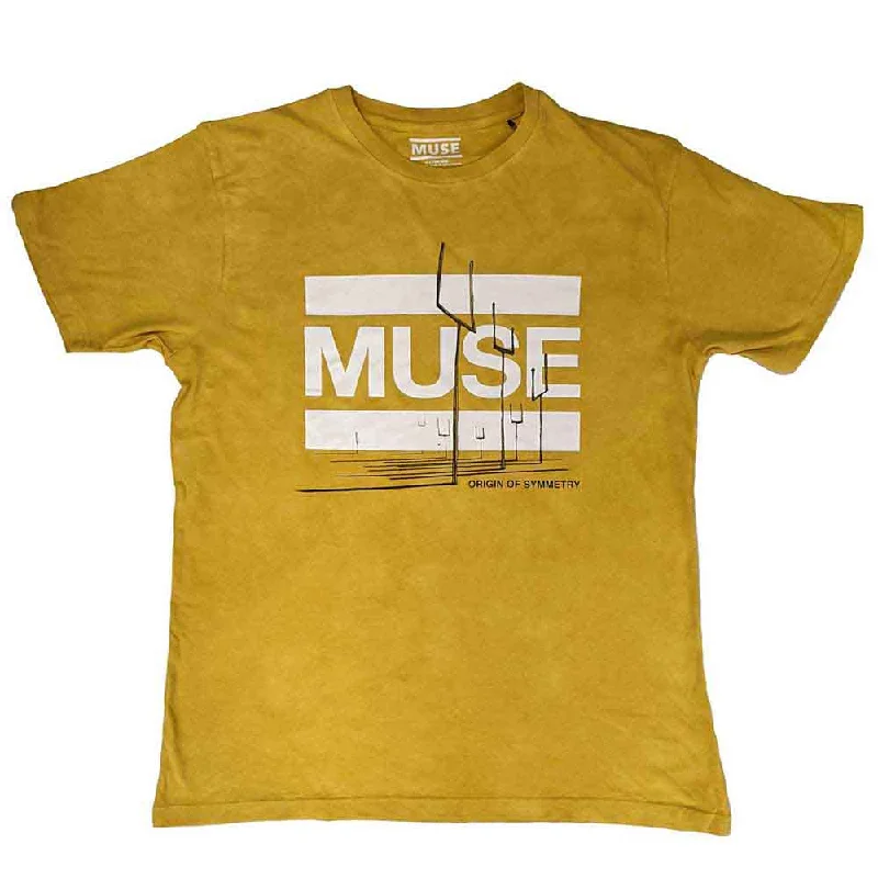Muse | Official Band T-shirt | Origin of Symmetry (Dip-Dye) Spandex Blend Rayon Blend Denim Blend Muse | Official Band T-shirt | Origin of Symmetry (Dip-Dye) Spandex Blend Rayon Blend Denim Blend