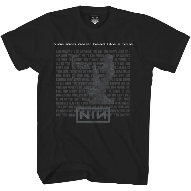 Nine Inch Nails | Official Band T-Shirt | Head Like A Hole Mesh Blend Leather Blend Suede Blend